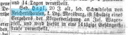 Klicken Sie zuerst in den Kreismittelpunkt, dann an irgendeiner Stelle auf den Kreis selbst.